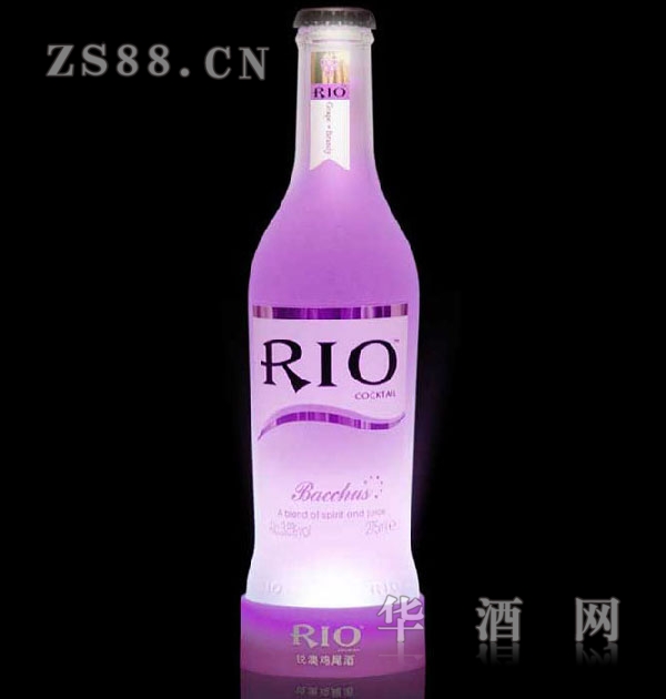 RIO锐澳限量发光瓶-紫葡萄味白兰地鸡尾酒